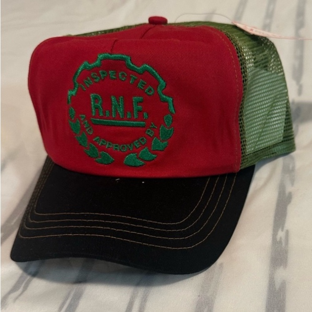 Von Dutch Red and Green Trucker Hat